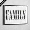 Rustic Family Connected Names Custom Wall Art