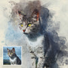 Pet Watercolor Painting Portrait
